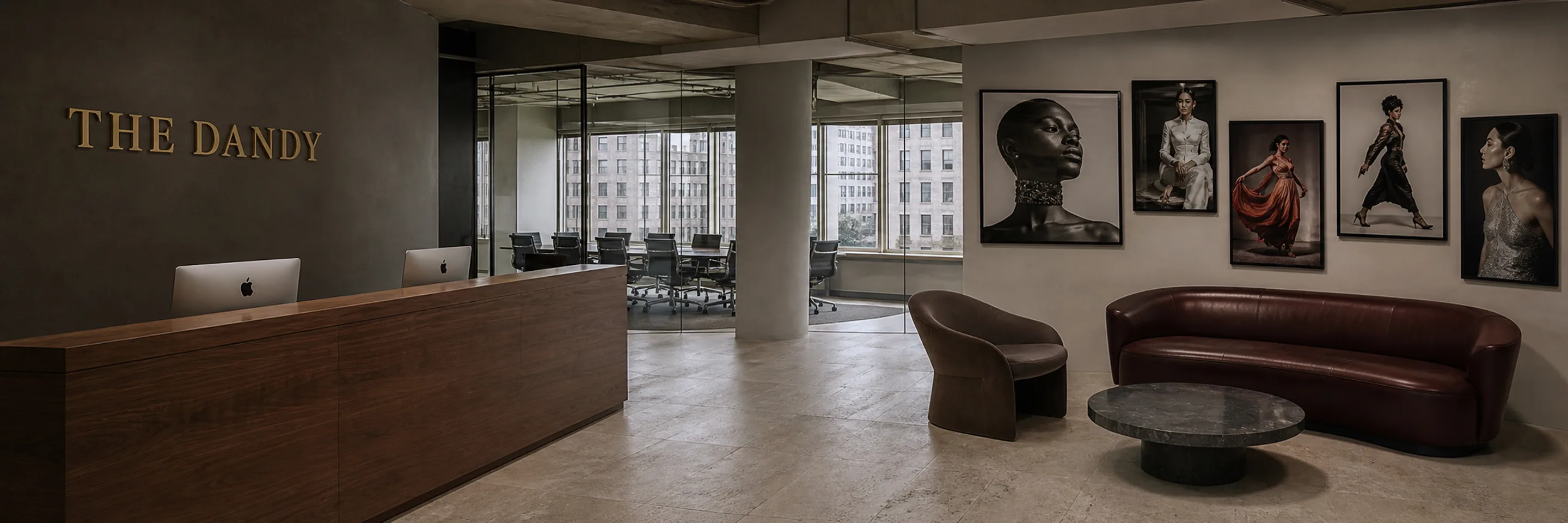 The Dandy editorial office reception and lounge